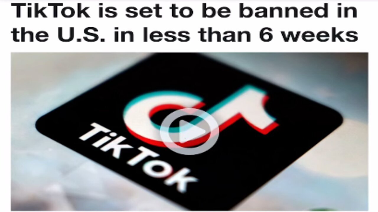He wants to ban TikTok because they are losing the information war