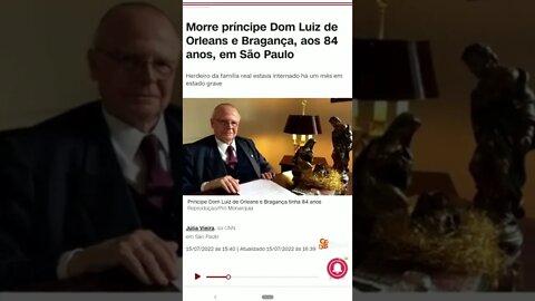 Falecimento do príncipe Dom Luiz