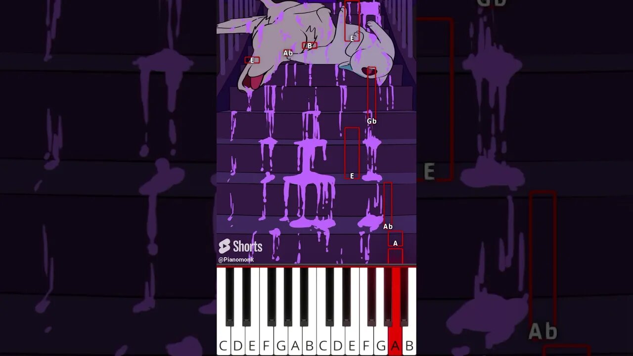 Grimace Shake (@DrawzillaZZZ) Animation Meme - Octave Piano Tutorial