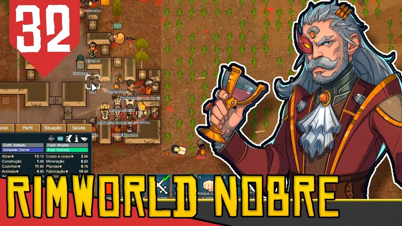 Como Perder um Braço e Uma Perna - Rimworld Royalty Base Aberta #32 [Gameplay Português PT-BR]