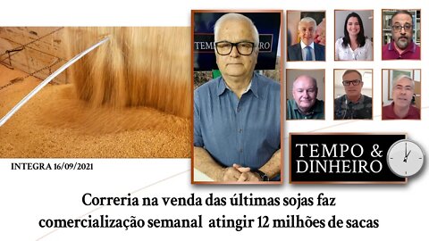 Correria na venda das últimas sojas faz comercialização semanal atingir 12 milhões de sacas