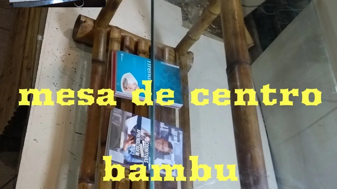 como fazer mesa com tampo de vidro @bambu total