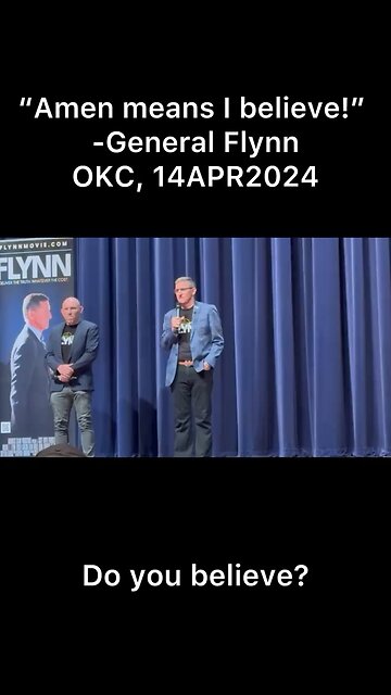 🤲 “Amen means I believe!” 🙌 General Flynn believes millions of people are waking up.