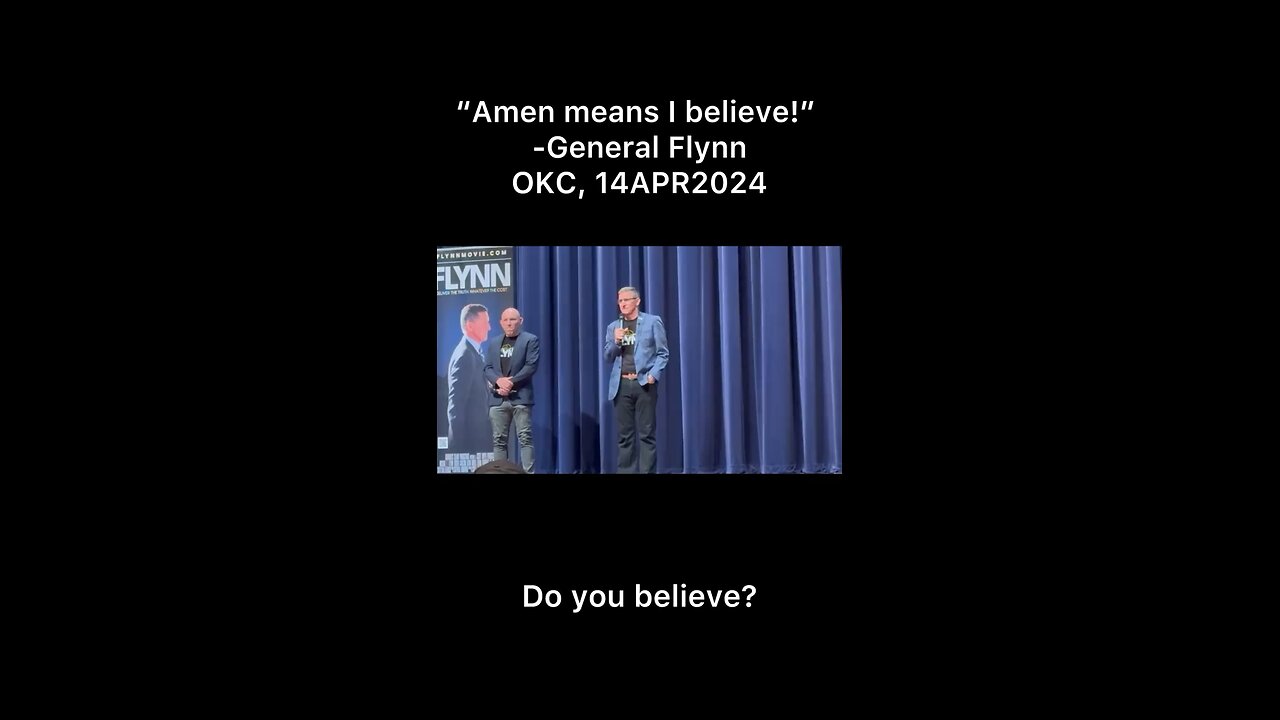 🤲 “Amen means I believe!” 🙌 General Flynn believes millions of people are waking up.