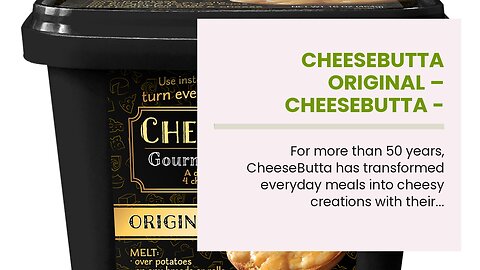 CheeseButta Original – CheeseButta - Gourmet Products