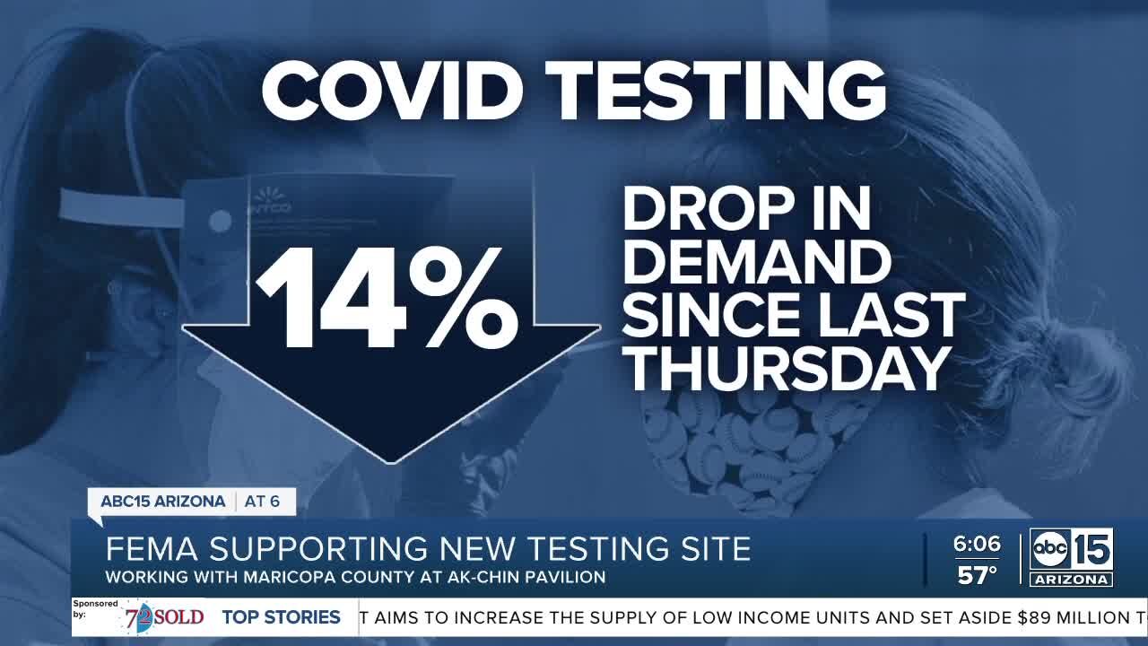 FEMA fulfilling COVID-19 testing request, new sites open in Maricopa County