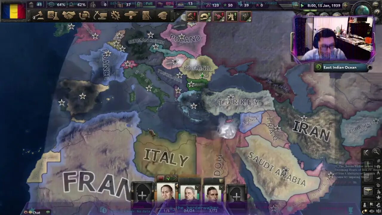 Poncho Villa Streams Hearts of Iron 4 Romania Dies to Germany 2022-07-18