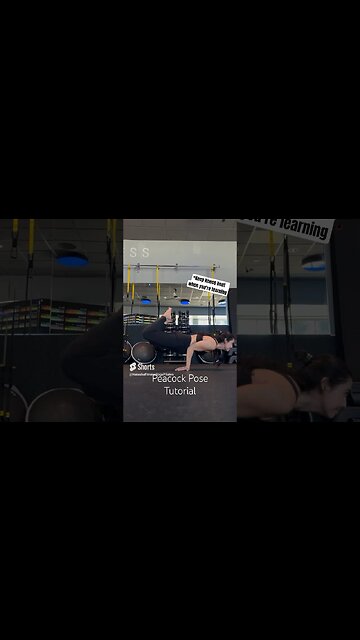 PEACOCK POSE IN less than 1 min 🦚