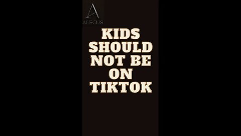 Kids should NOT be on TikTok #shorts