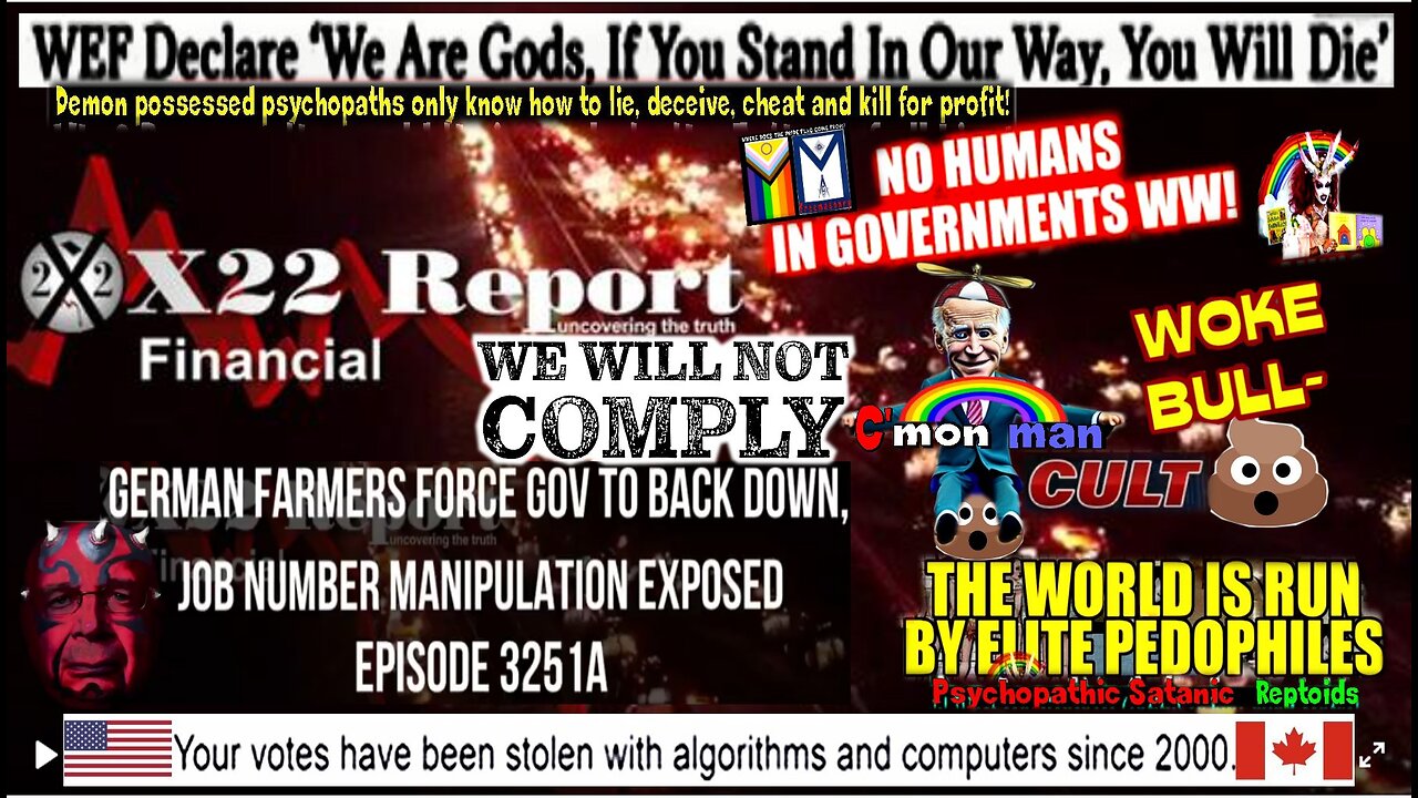Ep 3251a - German Farmers Force Gov To Back Down, Job Number Manipulation Exposed