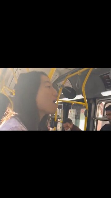 Woman On A San Francisco Bus Barks And Howls At A Man