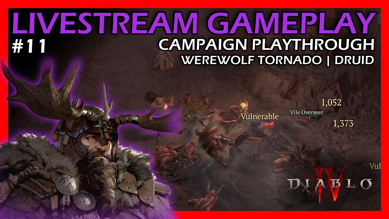 Werewolf Tornado Druid Season 4 | World Tier 3 | Diablo 4 | Part 11