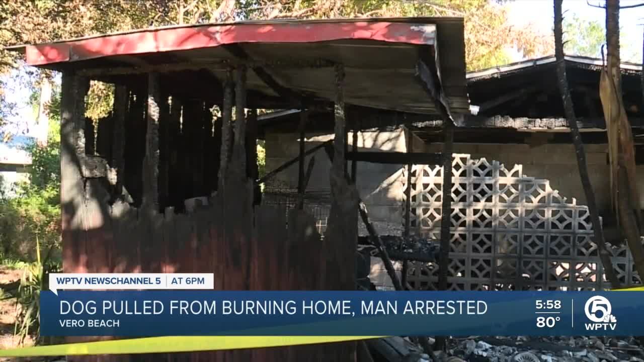 Boyfriend accused of setting home on fire with dog inside