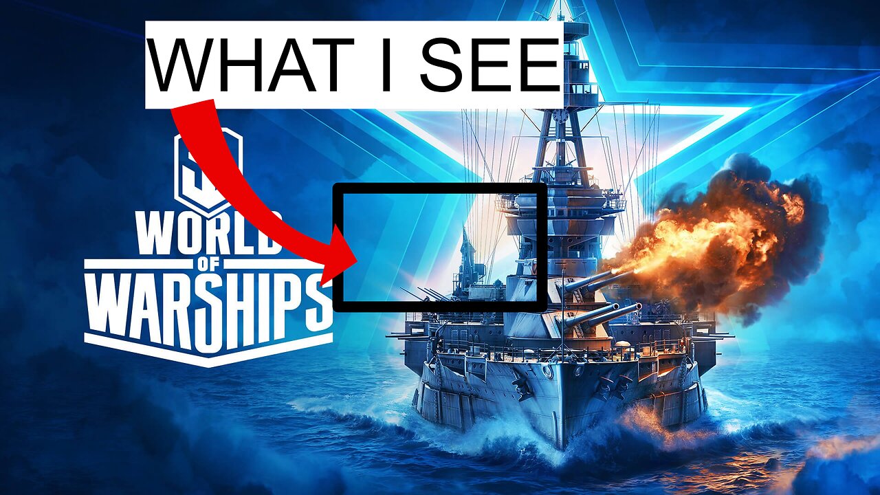 World of Warships But I Can Only See One Square Inch