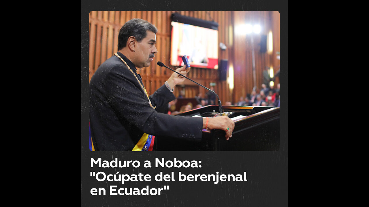 Maduro insta a Noboa a ocuparse del “berenjenal” en Ecuador