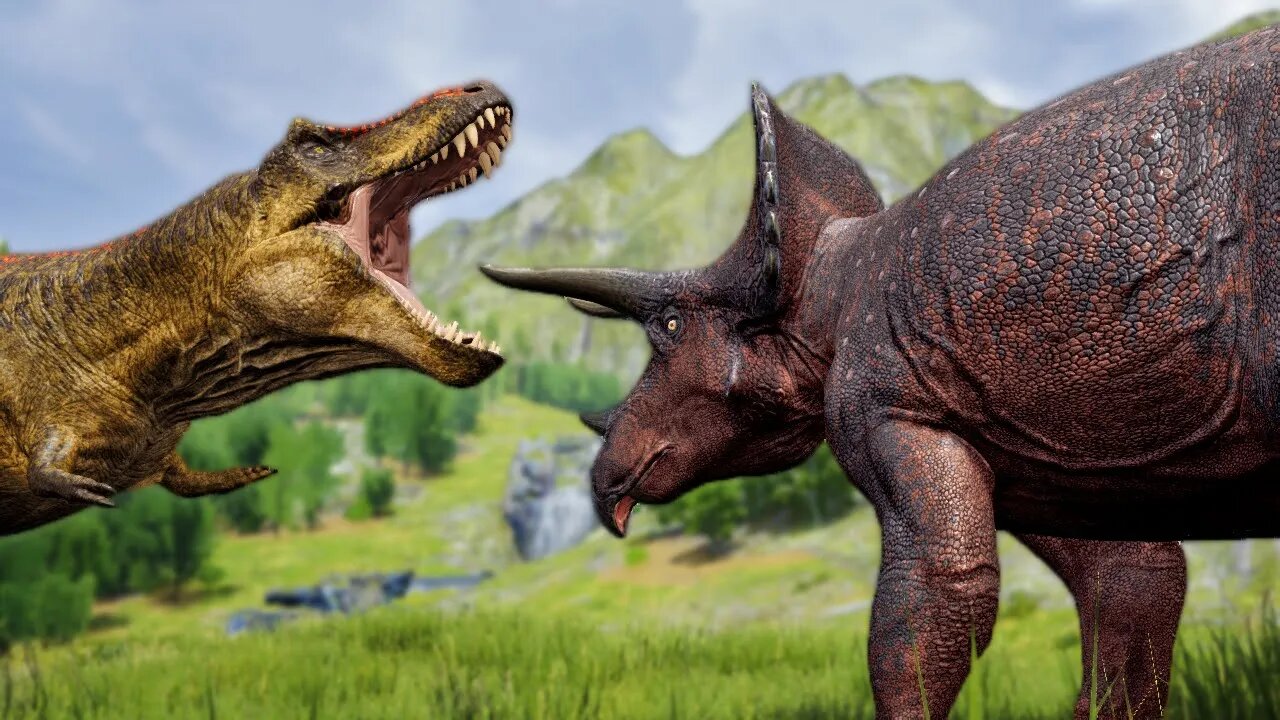 THE ISLE - FUI CAÇADO POR UMA FAMÍLIA TIRANOSSAURO REX, ENCONTREI UM GIGANOTOSSAURO, MORRI!?
