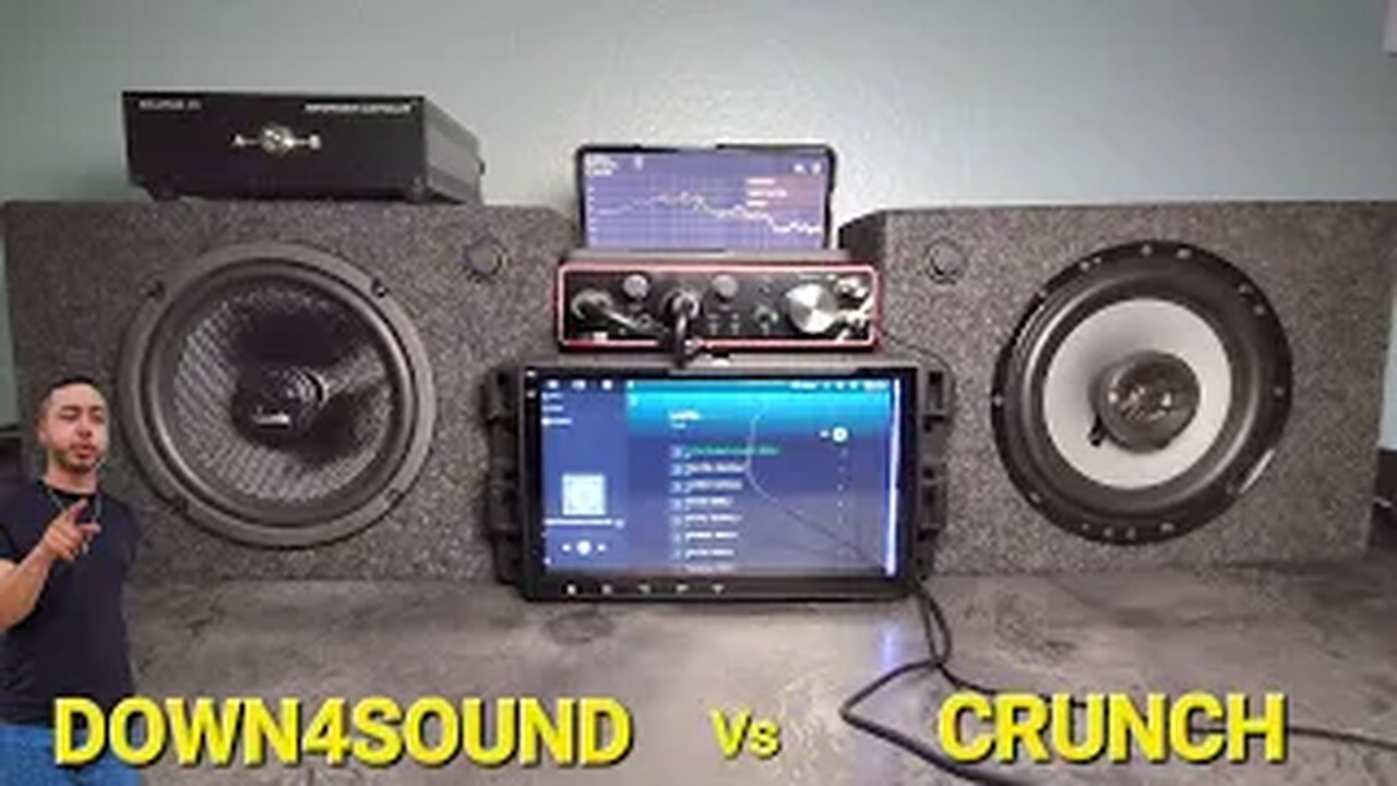 (DOWN4SOUND CFXT65 VS Crunch cs653) 6 1/2 SPEAKERS