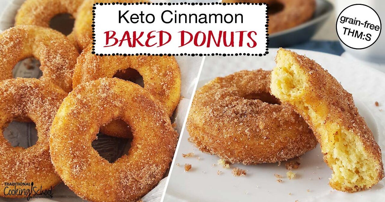 Keto Cinnamon & Sugar Donuts