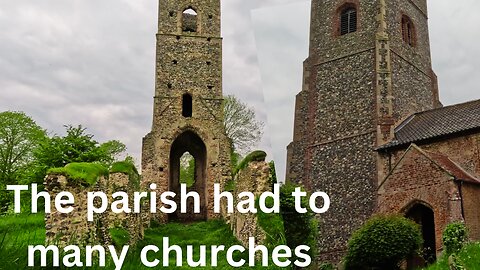 QUIETLY EXPLORING THE CHURCH RUINS AND EXISTING CHURCH OF SHOTESHAM