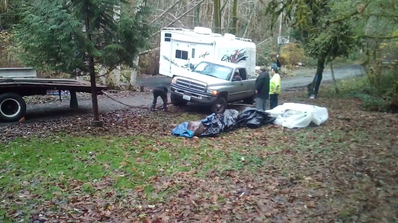 1970 GMC 4500 or C40 Ramp Truck Tows 1999 Dodge Cummins and 27 ft. Camp Trailer