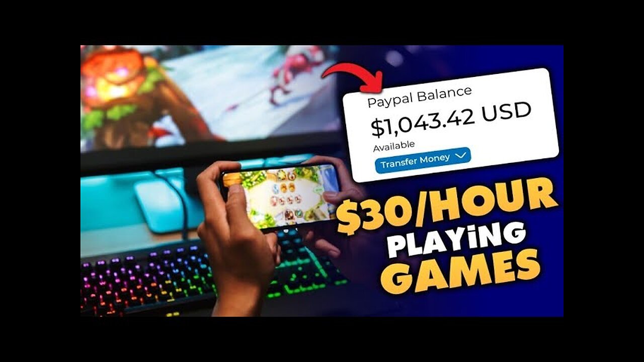 Play Games and Earn Money! Get Paid $30 Per Hour Playing Games Online | Make Money Online 2023