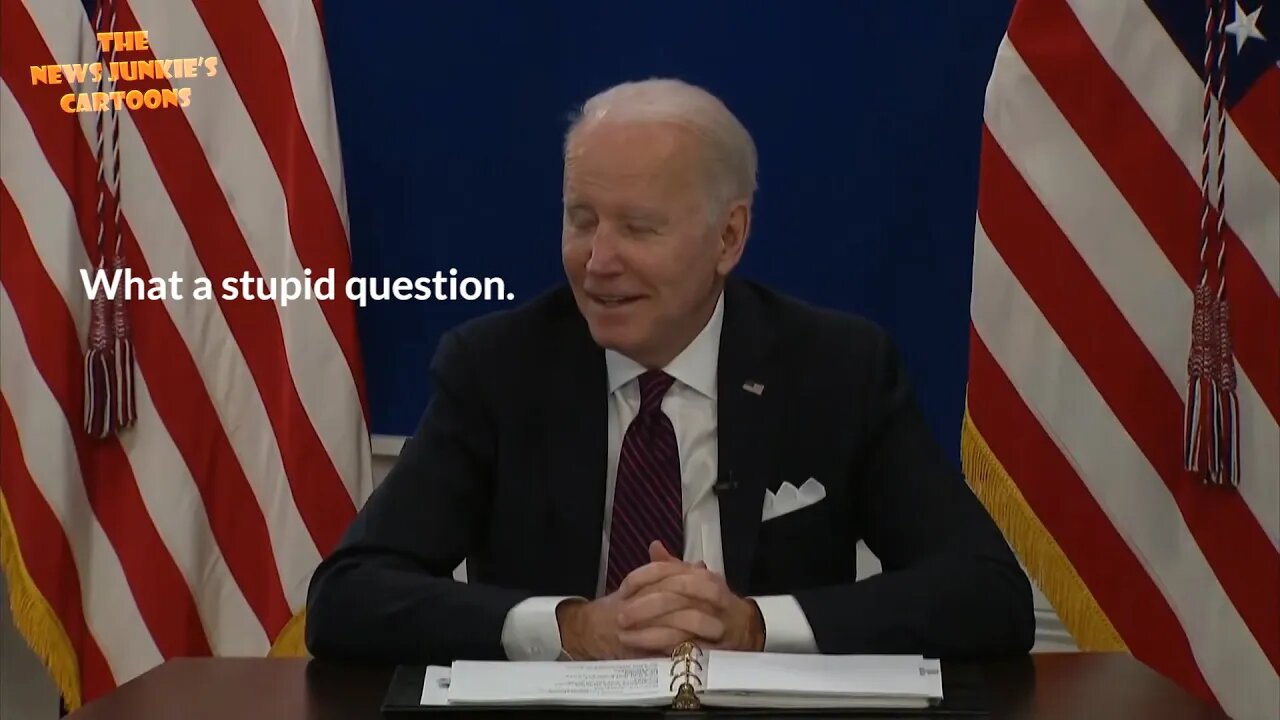 "Why are you waiting on Putin to make the first move, sir?” Biden: "What a stupid question."