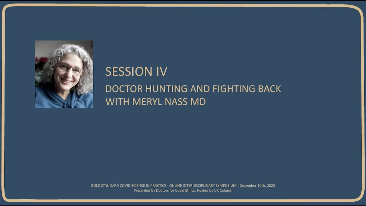 Dr. Meryl Nass - Doctor Hunting and Fighting Back