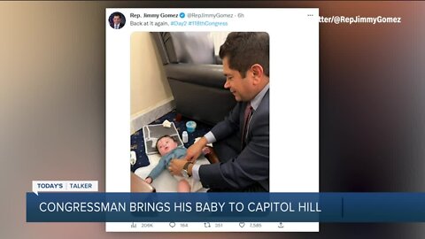 Today's Talker: Congressman brings baby to Capitol Hill