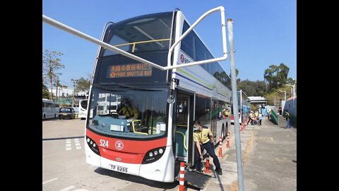 MTR ADL Enviro 500 MMC 524 @ 610H to Siu Hong Station 港鐵巴士524行走610H線往兆康站行車片段