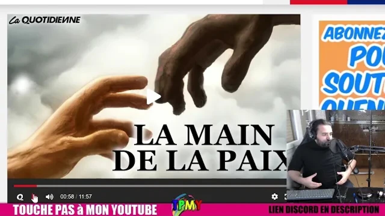 Dieudo LA MAIN DE LA PAIX ! #hanouna #tpmp #dieudo #bigard #foutupourfoutu