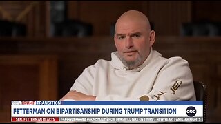 Sen John Fetterman to Dems: Stop Freaking Out Over Trump