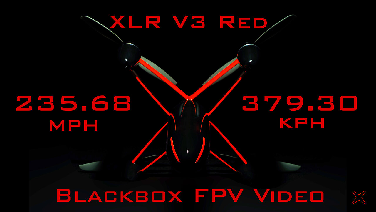 235.68 MPH Drone Speed Record Attempt 3 FPV/Blackbox Overlay