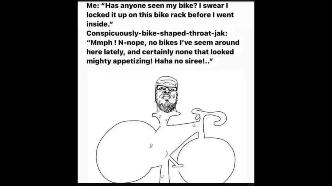 Conspicuously bike shaped throat jak