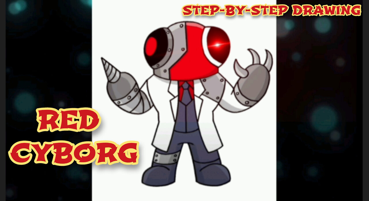 Rainbow Friends are the RED CYBORG. STEP-BY-STEP DRAWING - we draw it ourselves.