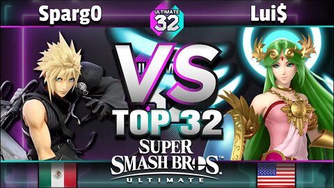 ULTIMATE 32 Top 32 - Sparg0 (Cloud) vs. Lui$ (Palutena) - Smash Ultimate