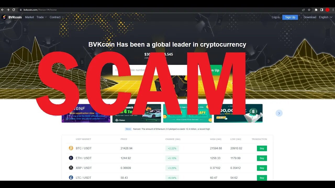 BVKcoin is a SCAM exchange!