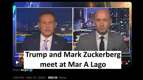 Trump and Mark Zuckerberg meet