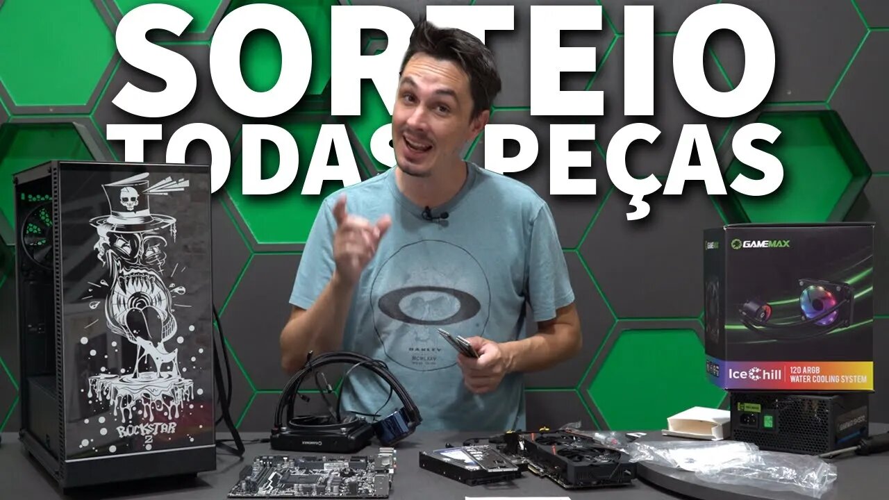 SORTEIO!! TODAS AS PEÇAS DA MÁQUINA GAMER DO SORTEIO!!