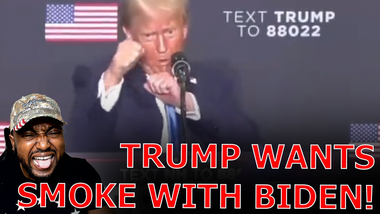 Audience ERUPTS Over Trump ROASTING Joe Biden Wanting To Fight Him MOCKING Him Getting Lost On Stage