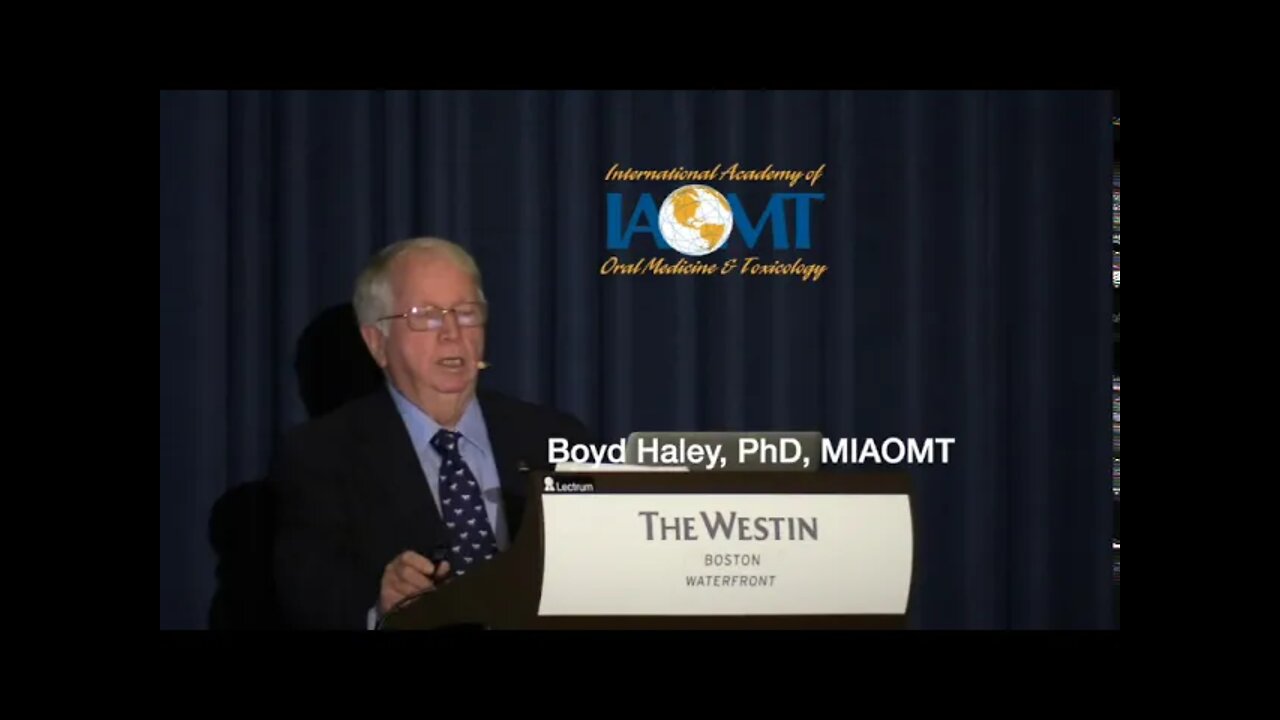 The Source of Heavy Metals Involved in Modern Man Diseases | Boyd Haley, PhD, MIAOMT