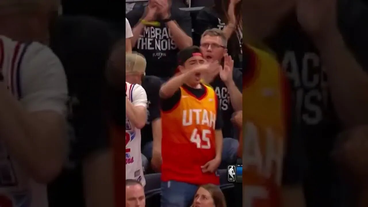 Mitchell gets the crowd FIRED UP after the TOUGH BUCKET!🔥 #shorts