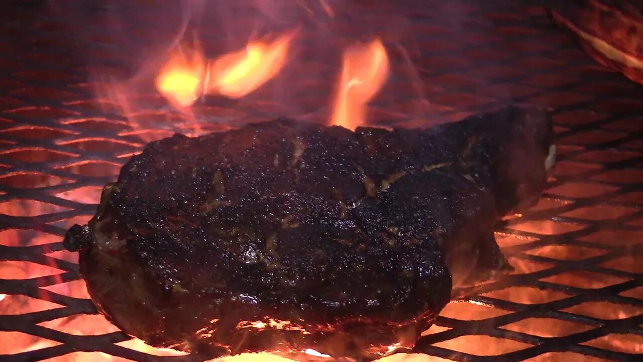 Grilled Ribeye Steak with Whiskey Butter