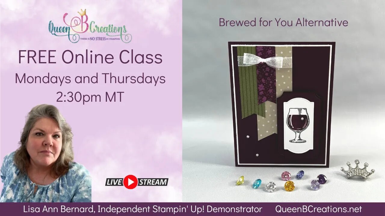 👑 Stampin' Up! Brewed for You (wine glass) Alternative