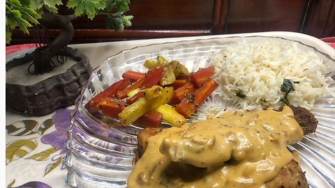 Chicken steaks with Moroccan sauce