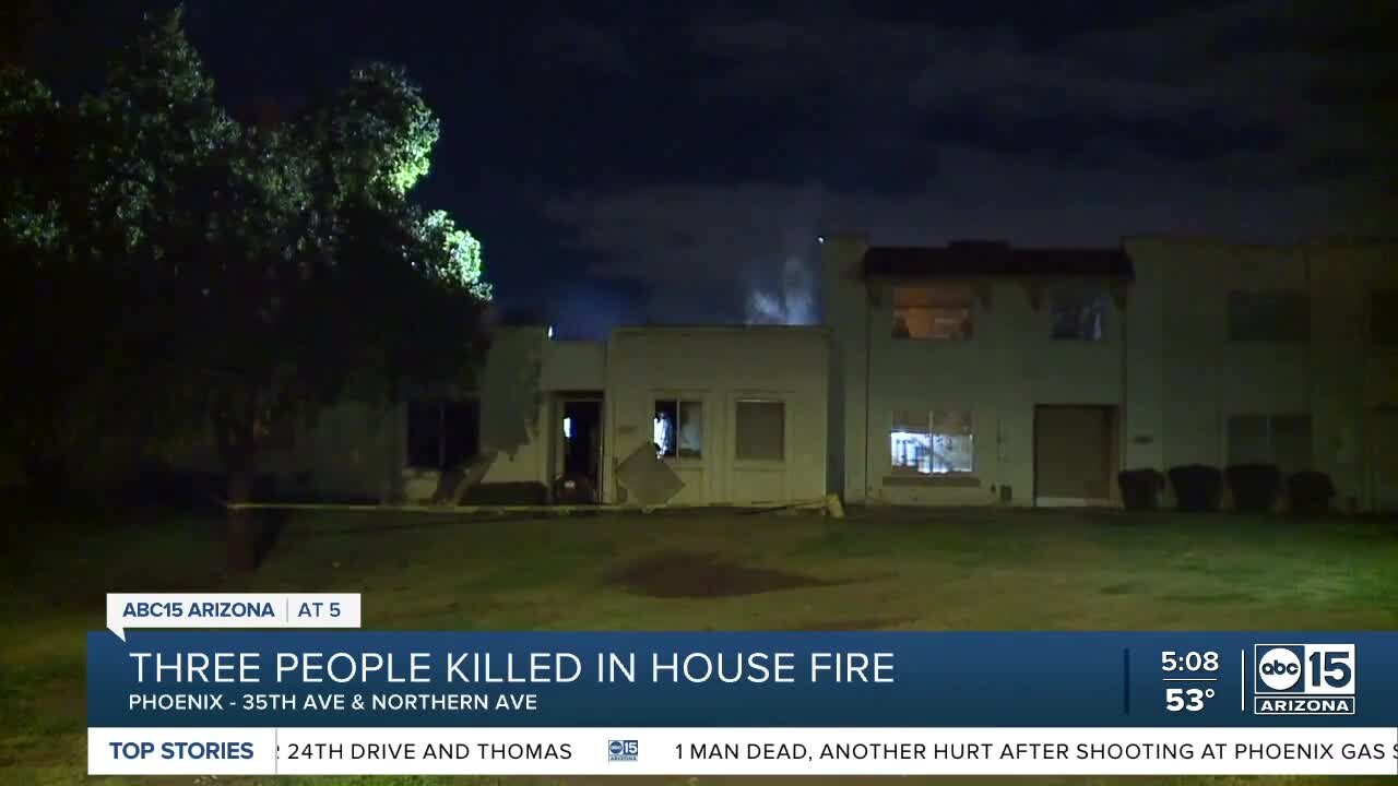 Three people killed in Phoenix condo fire