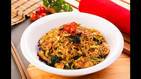 Delicious Instant Noodles Recipe!!! Fried Noodles nyemek