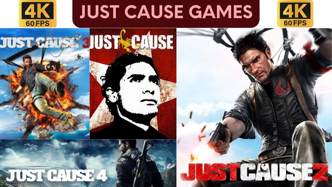 Just Cause Games | Evolution Of Just Cause | 4K 60FPS