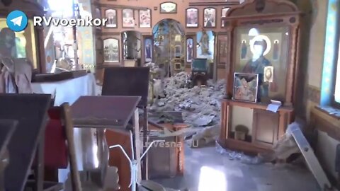 The Consequences Of The Shelling Of The Temple In Terny By Ukrainian Forces