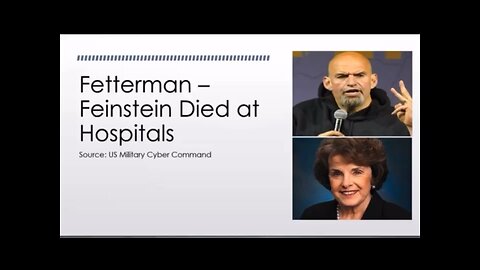 SHOCKING: DEATHS OF SEN. FETTERMAN & SEN. FEINSTEIN