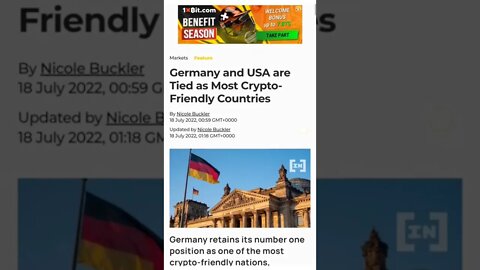 Germany and USA Are Most Crypto-Friendly Countries #cryptomash #cryptomashnews #cryptonews